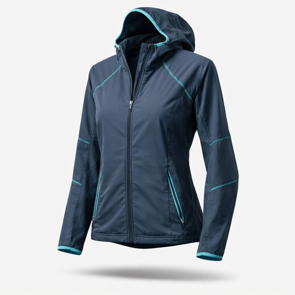 Columbia Jacket Coat Womens M Gray Full Zip Hiking Camping Lightweight Packable